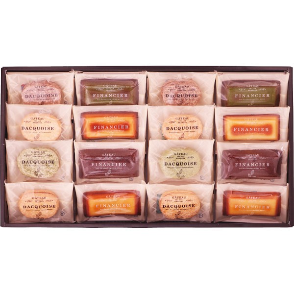 御祝.お返し,引出物,記念品は:自家挽きアーモンドのガトーセレクション（１６個） 183