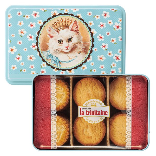 御祝.お返し,引出物,記念品は:ラ・トリニテーヌビスケット ロイヤルキャッツ 14904