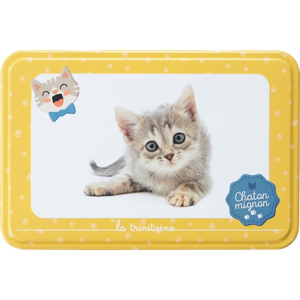 御祝.お返し,引出物,記念品は:ラ・トリニテーヌビスケット キャッツ・イエロー 14901