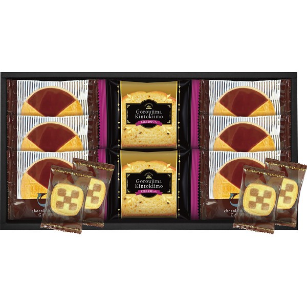 御祝.お返し,引出物,記念品は:五郎島金時いもケーキ＆ゴーフレット＋クッキー KKC-20