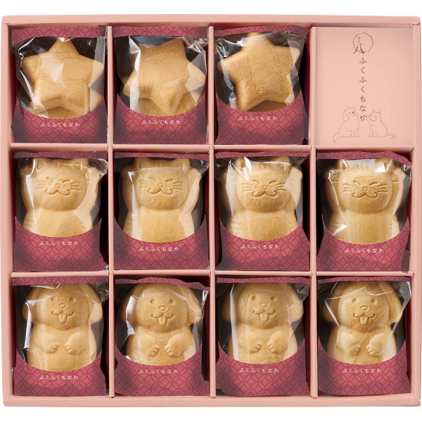 御祝.お返し,引出物,記念品は:菓匠八　ふくふくもなか（１１個） HFM30