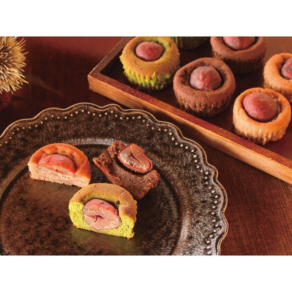 御祝.お返し,引出物,記念品は:菓心谷常　一粒栗焼きモンブラン（９個） 1745389