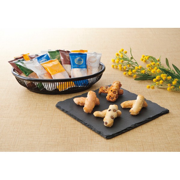 御祝.お返し,引出物,記念品は:にっぽんあられ（缶入） NJ-30