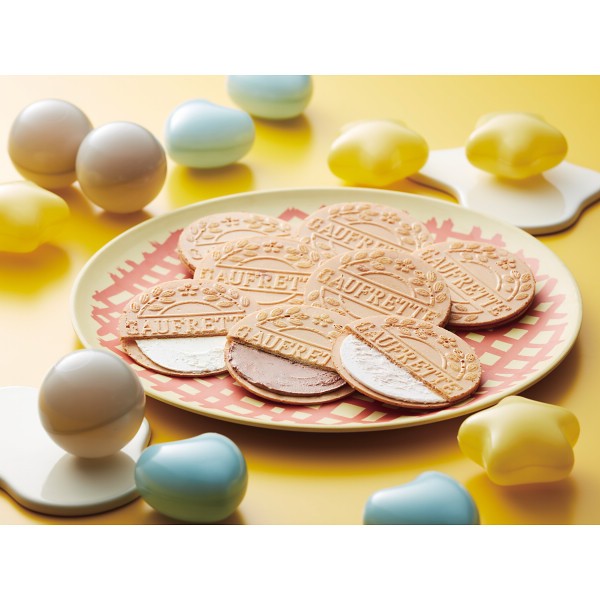 御祝.お返し,引出物,記念品は:ロディ　３種類のゴーフレット詰合せボックス RGFT-20