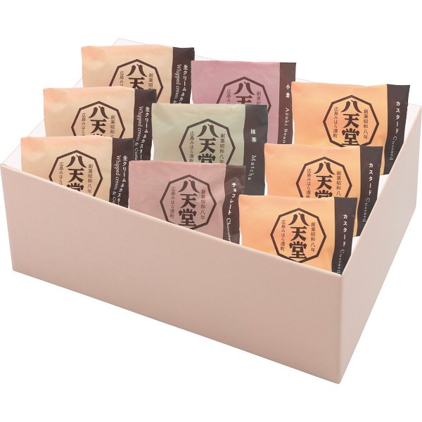 御祝.お返し,引出物,記念品は:八天堂　くりーむパン９個詰合せ 1747839