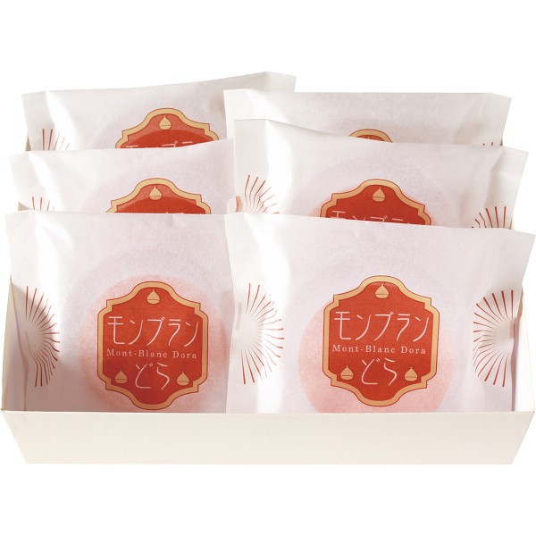 御祝.お返し,引出物,記念品は:菓心谷常　モンブランどら焼き 1748354
