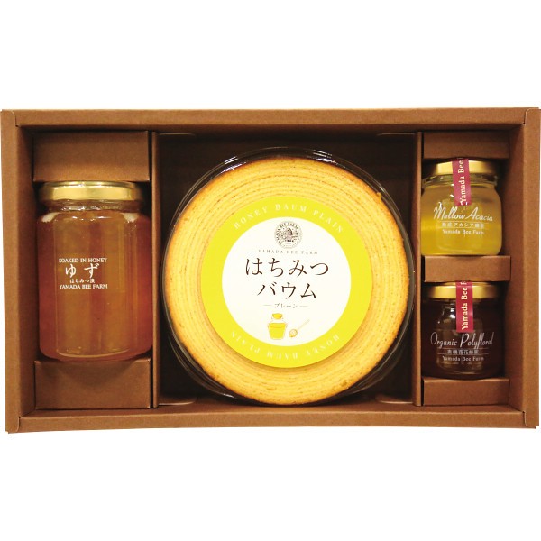 御祝.お返し,引出物,記念品は:山田養蜂場　はちみつバウムギフトセット  78484