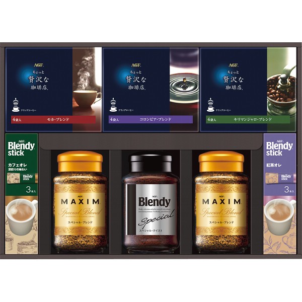 御祝.お返し,引出物,記念品は:ＡＧＦ　ドリップ＆インスタントコーヒーギフト MQZｰ50D