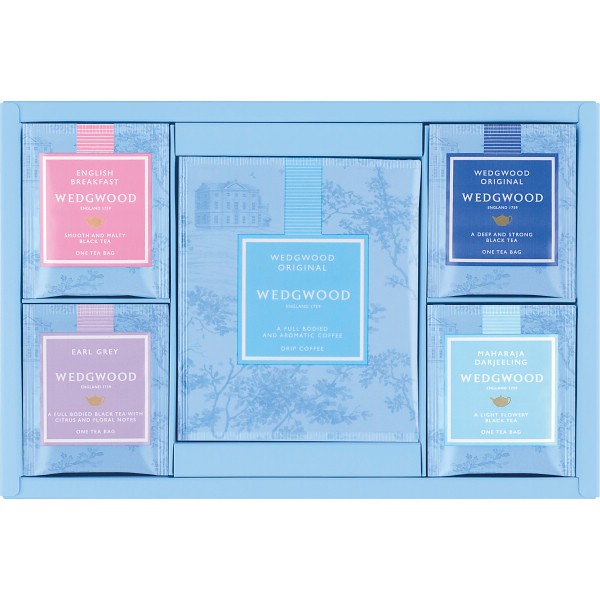 御祝.お返し,引出物,記念品は:ウェッジウッド　シグニチャー　ティーバッグ＆ドリップコーヒー WBD15