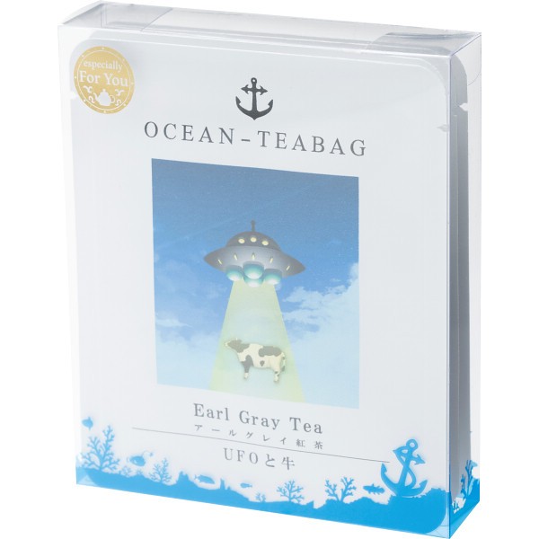 御祝.お返し,引出物,記念品は:ＵＦＯと牛のティーバッグ（４包入） D069
