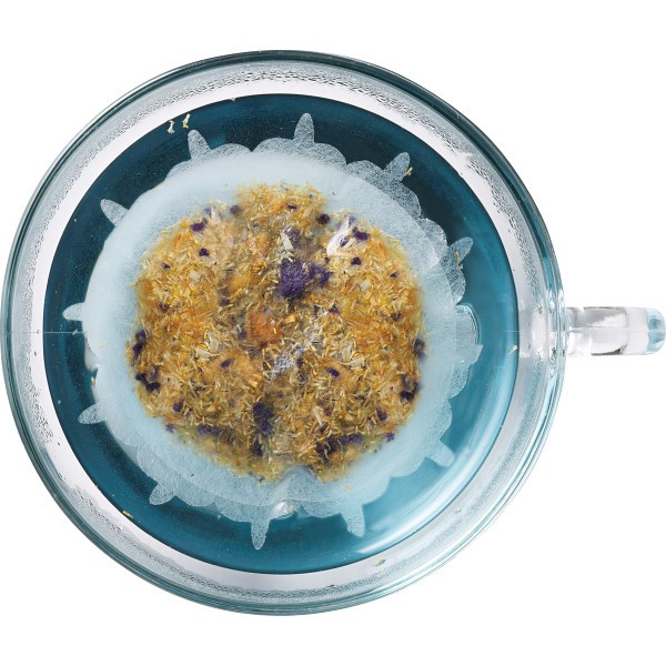 御祝.お返し,引出物,記念品は:Ｒｅｌａｘｉｎｇ　Ｎｉｇｈｔ　クラゲのティーバッグ　カモミール・バタフライピー（４包入） D052