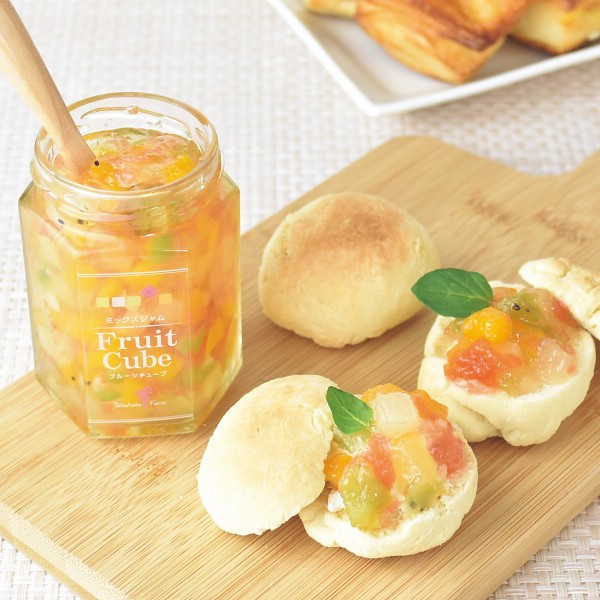 御祝.お返し,引出物,記念品は:たかはたファーム　ミックスジャム　フルーツキューブ（１５５ｇ） 002032