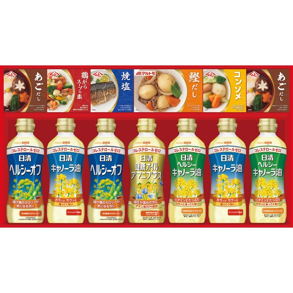 御祝.お返し,引出物,記念品は:日清ヘルシーオイル＆バラエティ調味料ギフト N-50A