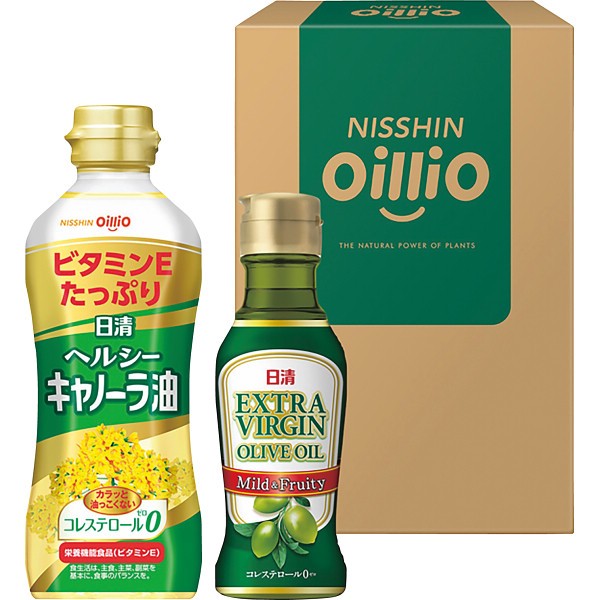 御祝.お返し,引出物,記念品は:日清　ヘルシーオイル＆ＥＸＶオリーブオイルギフト TOVｰ10