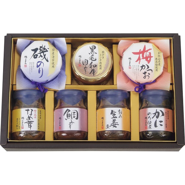 御祝.お返し,引出物,記念品は:磯じまん　ご飯のお供瓶詰セット MT-30