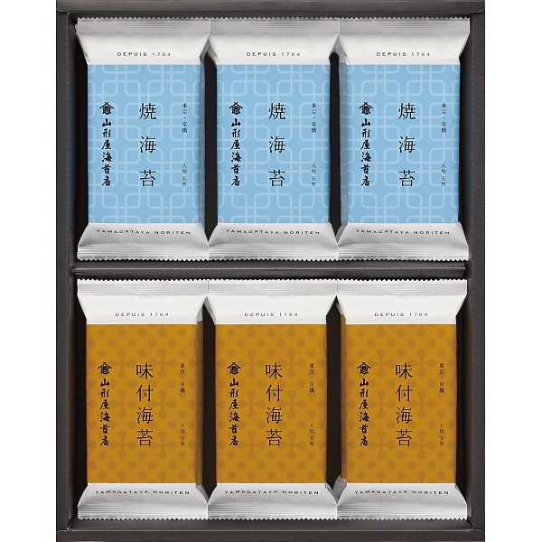 御祝.お返し,引出物,記念品は:山形屋海苔店　海苔詰合せ Jｰ12P