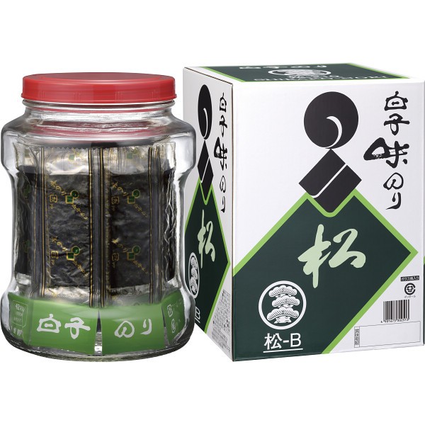 御祝.お返し,引出物,記念品は:白子のり　瓶入り味のり詰合せ 松-B