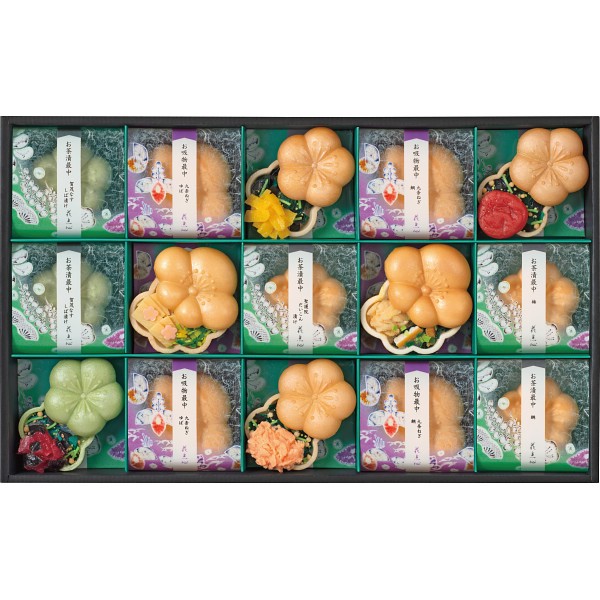 御祝.お返し,引出物,記念品は:辻が花　お茶漬・お吸物最中詰合せ YTｰ50