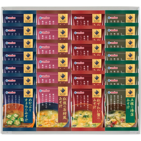 御祝.お返し,引出物,記念品は:Ｕｍｉｏｓ（ウミオス）　海からの恵み　海鮮フリーズドライ詰合せ UFD-5