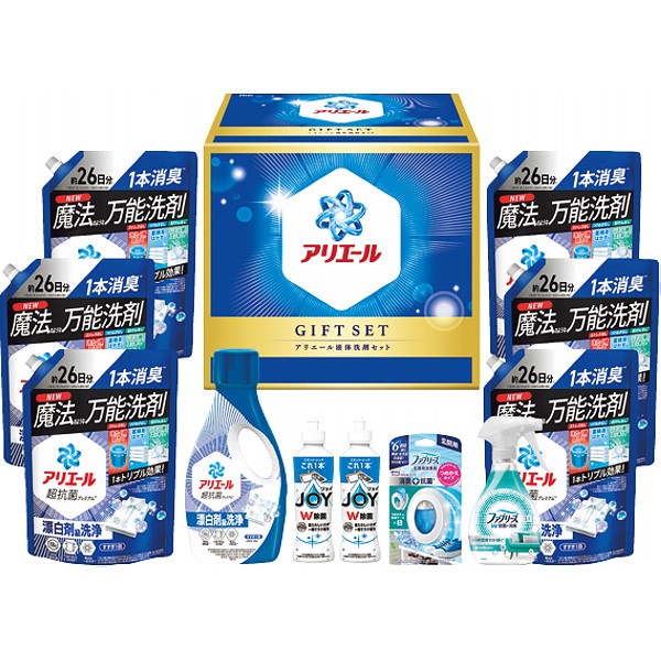 御祝.お返し,引出物,記念品は:Ｐ＆Ｇ　アリエール　液体洗剤セット PGCGｰ100F