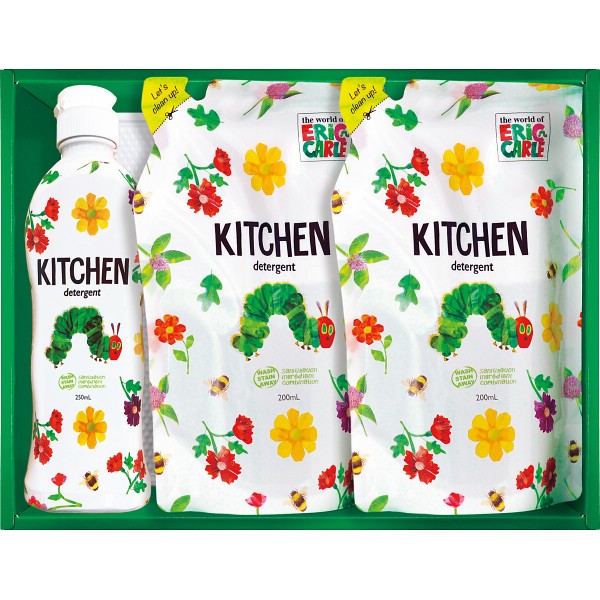 御祝.お返し,引出物,記念品は:はらぺこあおむし　キッチン洗剤セット H-10AZ