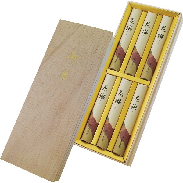 御祝.お返し,引出物,記念品は:薫寿堂　花琳　木箱短寸６入 027