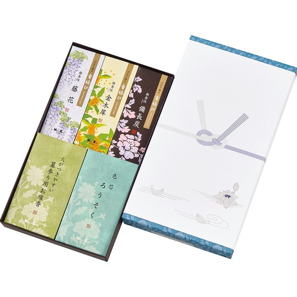 御祝.お返し,引出物,記念品は:日本香堂　御香セット１５００（包装済） 66702