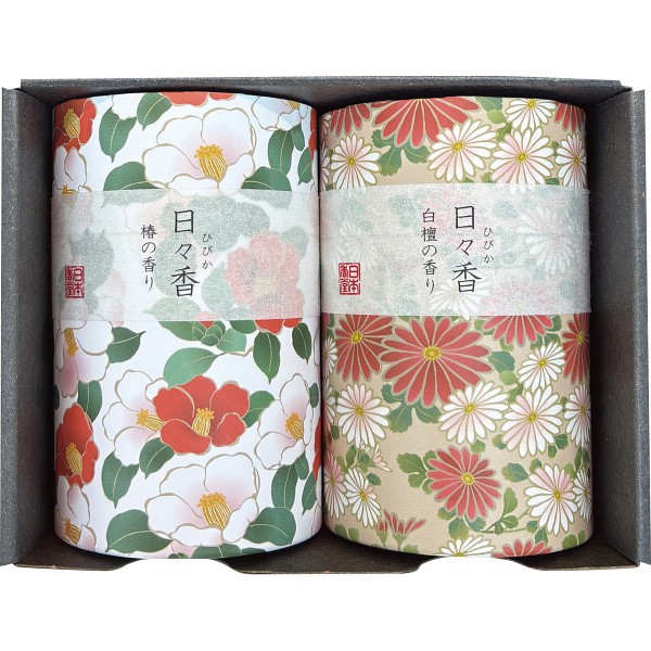 御祝.お返し,引出物,記念品は:日本香堂　日々香　筒型線香セット 51477