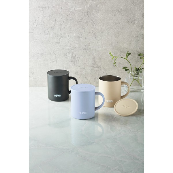 御祝.お返し,引出物,記念品は:サーモス　真空断熱マグカップ アッシュブルー JDGｰ352C ASB