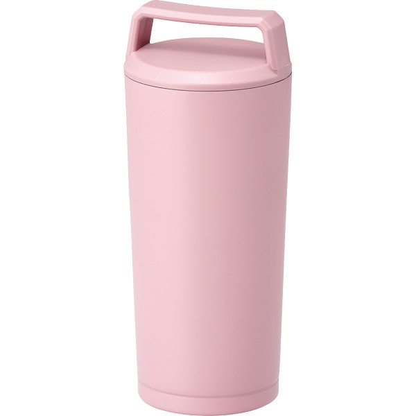 御祝.お返し,引出物,記念品は:ハンドル付ステンレスタンブラー（３６０ｍｌ） ピンク B3725-3