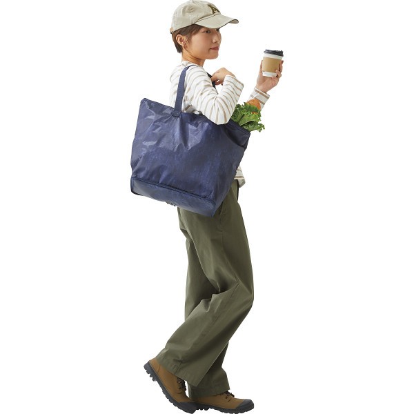 御祝.お返し,引出物,記念品は:デニム柄ビッグトート ブルーデニム E2906