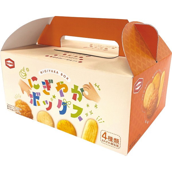 御祝.お返し,引出物,記念品は:亀田製菓　にぎやかボックス A36