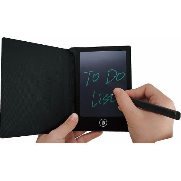 御祝.お返し,引出物,記念品は:カバー付電子メモパッド　４．４インチ PL-199BK