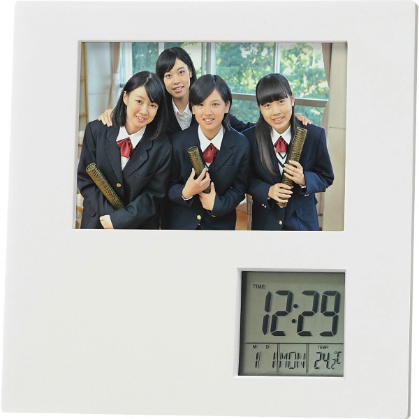 御祝.お返し,引出物,記念品は:アデッソ　フォトフレームクロック PFC-01