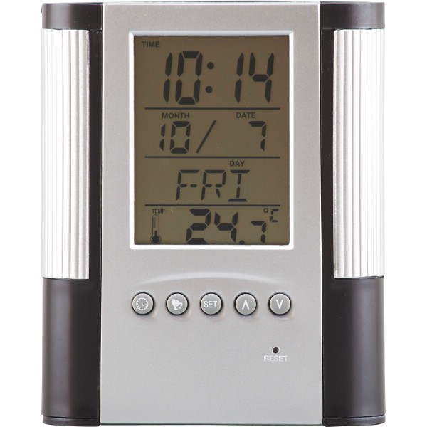 御祝.お返し,引出物,記念品は:多機能クロックペン立て付き SC1714B