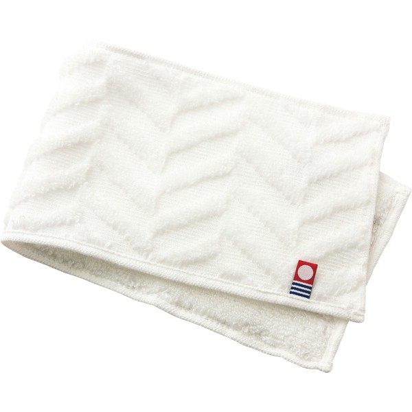 御祝.お返し,引出物,記念品は:超無撚糸　やわらかくて干しやすいハンカチ１００ｍｍ ホワイト 76006