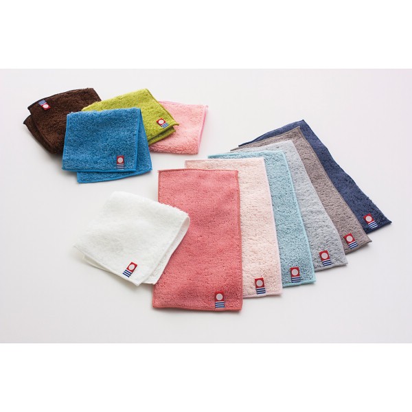 御祝.お返し,引出物,記念品は:サステナブル今治ハーフハンカチ ローズレッド 64810