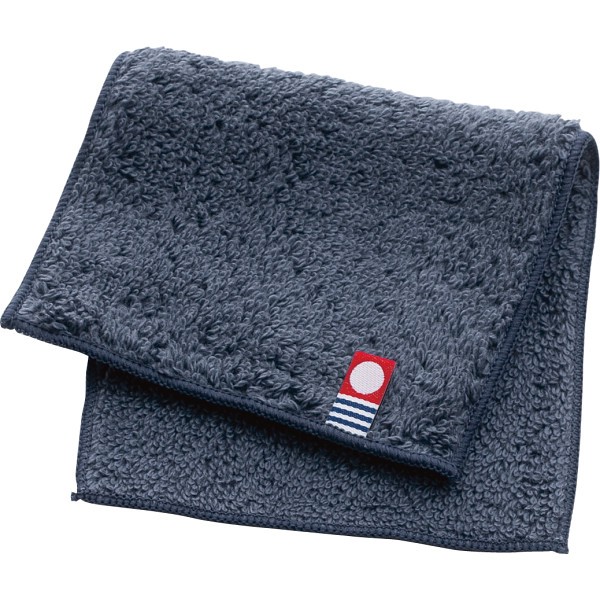 御祝.お返し,引出物,記念品は:サステナブル今治ハーフハンカチ ネイビー 64814