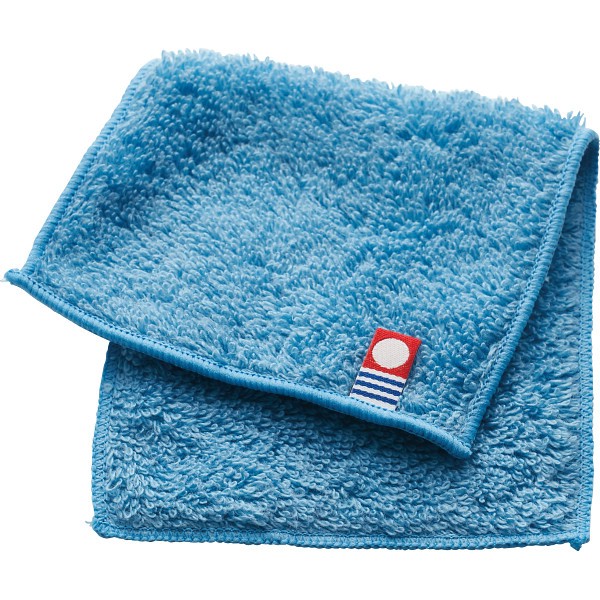 御祝.お返し,引出物,記念品は:サステナブル今治ハーフハンカチ ブルー 64808