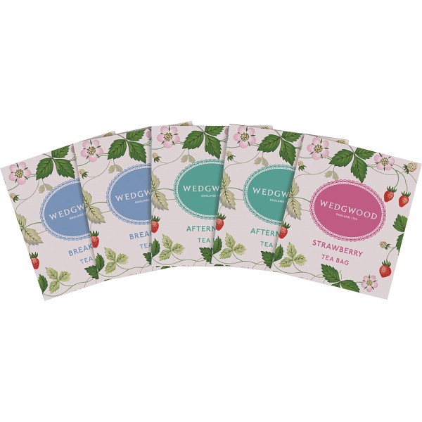御祝.お返し,引出物,記念品は:ウェッジウッド　ワイルド　ストロベリーアソートティーバッグ５Ｐ WN5P