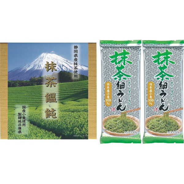御祝.お返し,引出物,記念品は:抹茶細うどん（２袋） TMU-2H