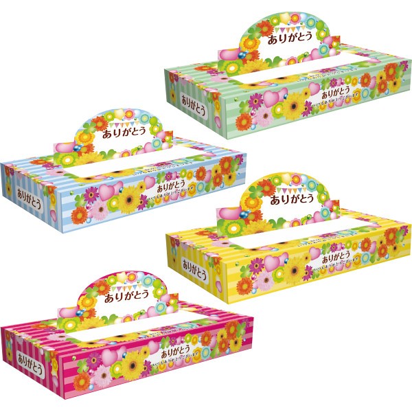 御祝.お返し,引出物,記念品は:ありがとうＰＯＰ・ＵＰ・ＢＯＸティッシュ