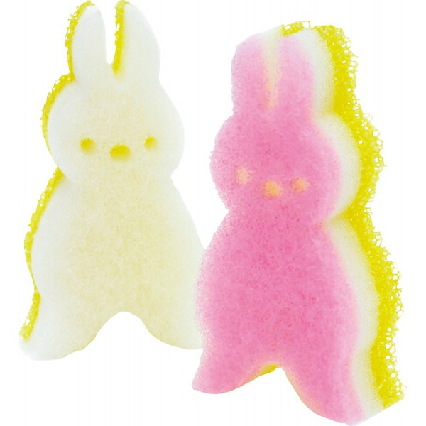 御祝.お返し,引出物,記念品は:底ピタキッチンスポンジ（うさぎ） KX‐053