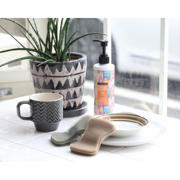 御祝.お返し,引出物,記念品は:エコでソフトなシリコーンたわし 7633