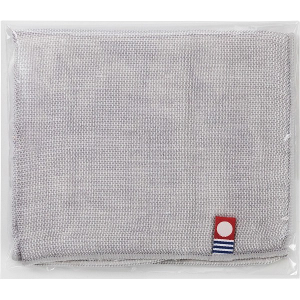 御祝.お返し,引出物,記念品は:今治ガーゼ＆パイルミニハンカチ グレー IGP-40-GY