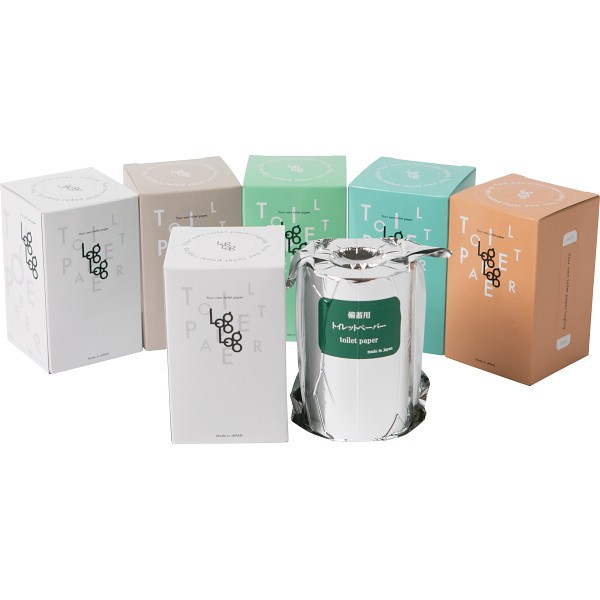 御祝.お返し,引出物,記念品は:１０年保証備蓄用トイレットペーパー　ＬｏｇＬｏｇ（ログログ）
