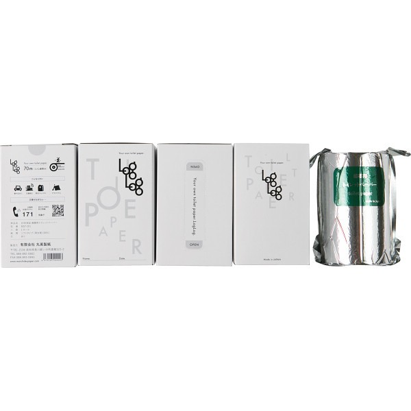 御祝.お返し,引出物,記念品は:１０年保証備蓄用トイレットペーパー　ＬｏｇＬｏｇ（ログログ）