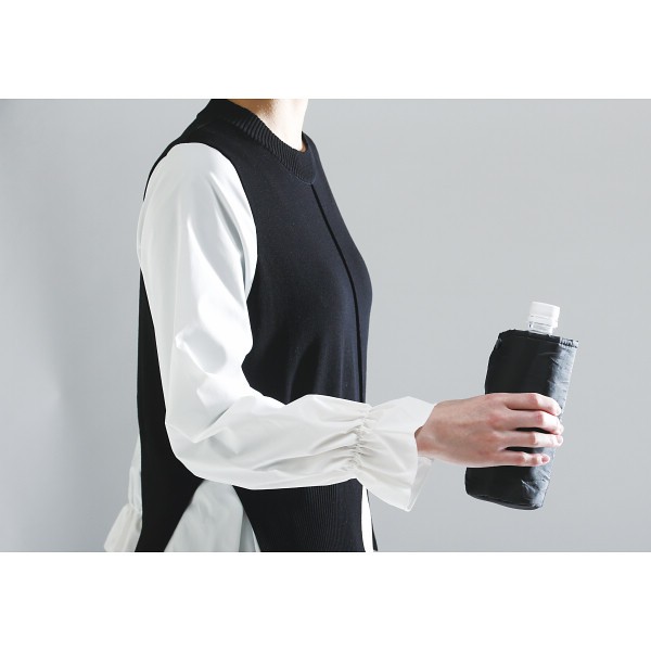 御祝.お返し,引出物,記念品は:再生ＰＥＴ保冷温ドリンクケース ブラック 7019BK