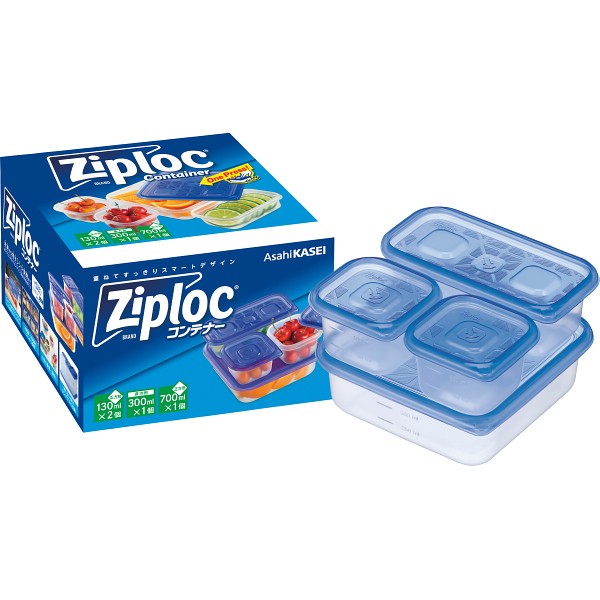 御祝.お返し,引出物,記念品は:ジップロック　コンテナー４個セット 03267004