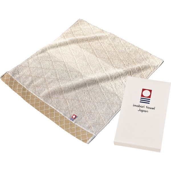 御祝.お返し,引出物,記念品は:和布小紋（モダン）　フェイスタオル ベージュ KWFK-A0 BE